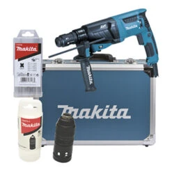 Marteau Combiné Makita HR2631FT13, Pour SDS-PLUS, 26 Mm, En Coffret Aluminium