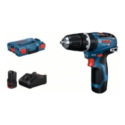 Perceuse à Percussion Bosch GSB 12V-35 : 2 X Batterie GBA 12V 3.0Ah, Chargeur Rapide, L-BOXX